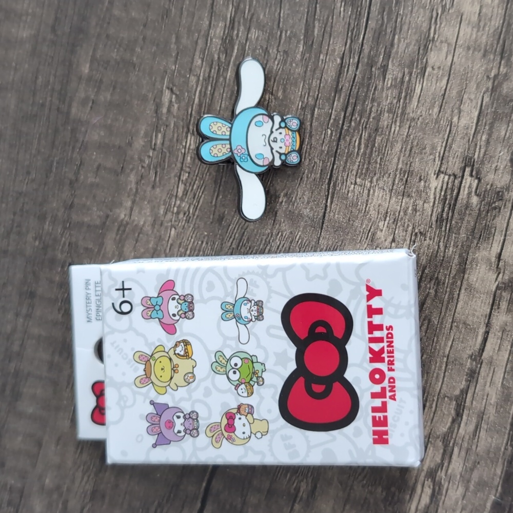 New sanrio cinnamoroll pin mystery Easter bunny suit Hello kitty kawaii cute
